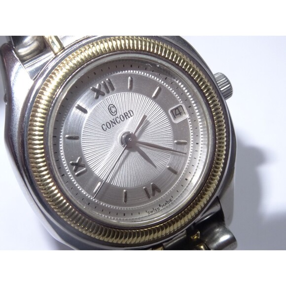 26mm Concord Steeplechase  2Tone Gold & Steel Quartz Watch 6.5"  Ref. 15.36.260 - Picture 3 of 15